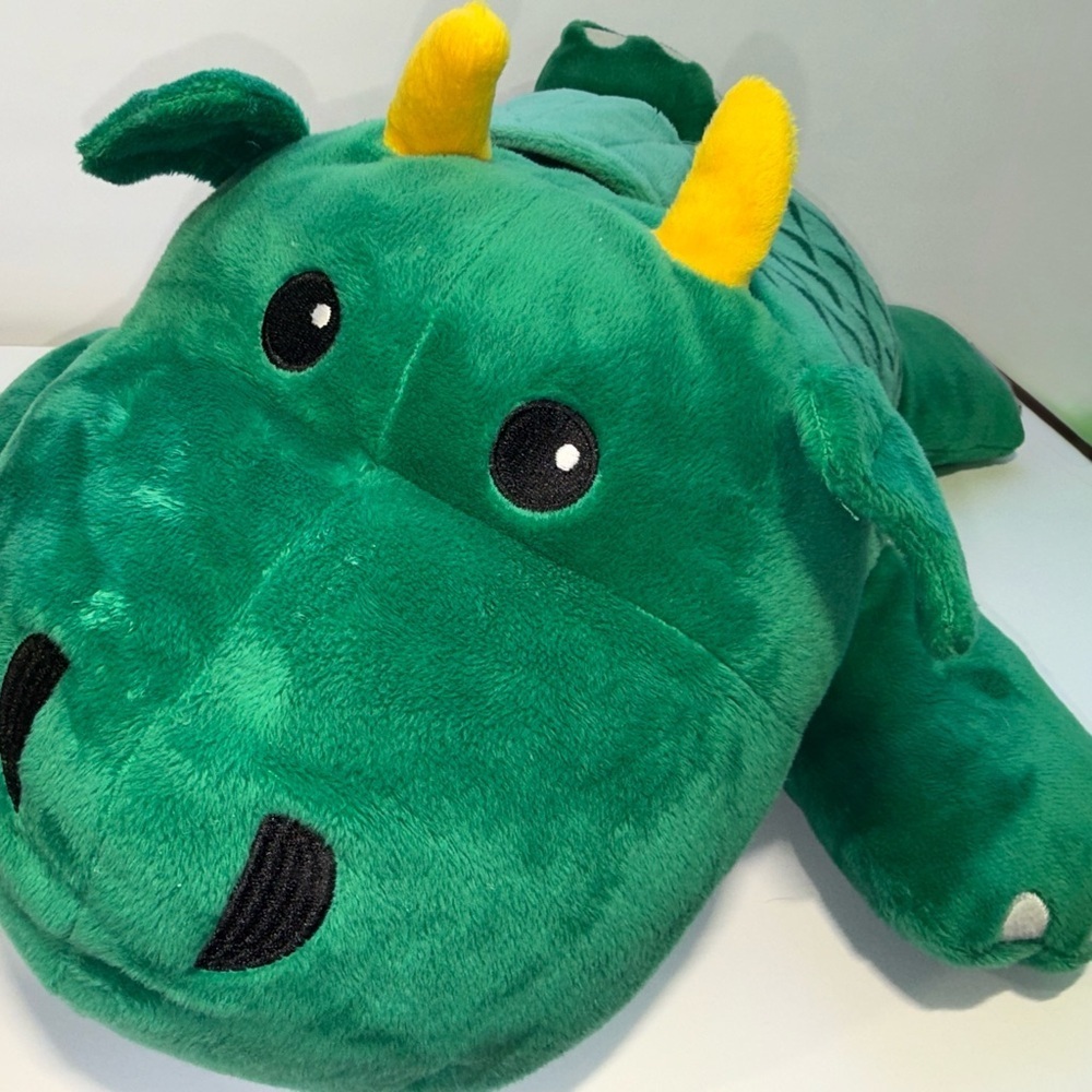 EUC Melissa & Doug Emerald Plush Dragon - Picture 2 of 4
